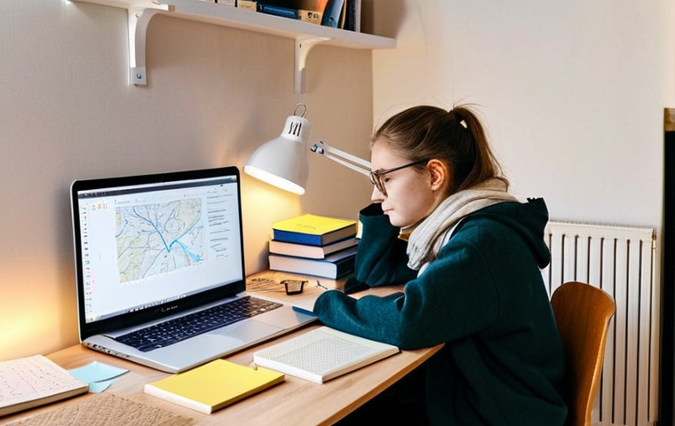 **

A cozy study nook in a Swedish home. A student sits at a desk, surrounded by textbooks and a laptop displaying a digital mind map. Notes are neatly organized with sticky notes and dividers. The atmosphere is warm and inviting, with soft lighting and a cup of *fika* nearby. Safe for work, appropriate content, fully clothed, professional, modest.

**