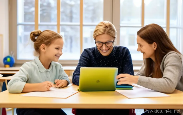 유아교육지도사로서의 시간 관리 노하우 - **Prompt 1: "A serene and organized morning at a vibrant Swedish preschool. A warm-hearted preschool...