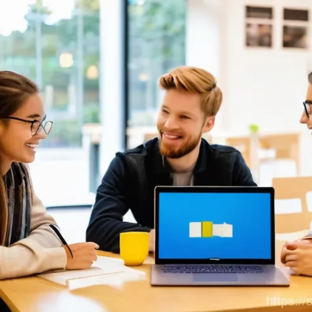 유아교육지도사 강의 준비를 위한 효율적인 방법 - **Collaborative Study Session for Future Educators:**
    "A group of three diverse university stude...