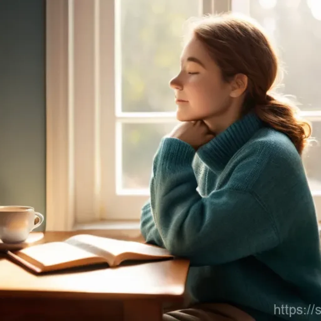 유아교육지도사 실기 시험 전날 준비 사항 - **Prompt:** A young adult woman, appearing to be a preschool teacher student, sits in a calm, softly...