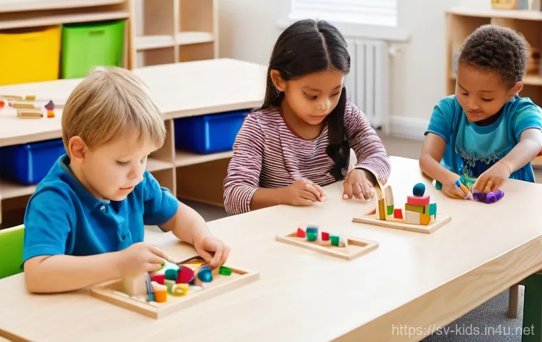 유아교육지도사 필기시험 대비 기초 과목 정리 - **Prompt:** A diverse group of four to six children, aged 3-5, are engaged in collaborative and imag...