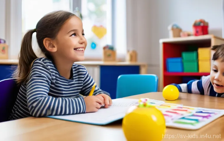 유아교육지도사 직업 만족도를 높이는 방법 - **A warm moment in a Swedish "förskola" classroom, focusing on positive teacher-child interaction.**...