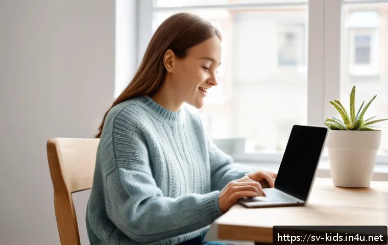 유아교육지도사 온라인 교육과정 추천 - A modern Swedish online preschool teacher training scene showing a young adult woman studying comfor...