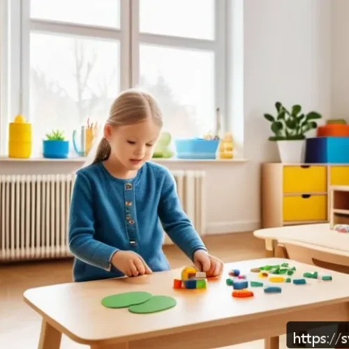 유아교육지도사 채용과정에서 자주 묻는 질문 - A warm and inviting preschool classroom scene in Sweden, showing a diverse group of young children a...