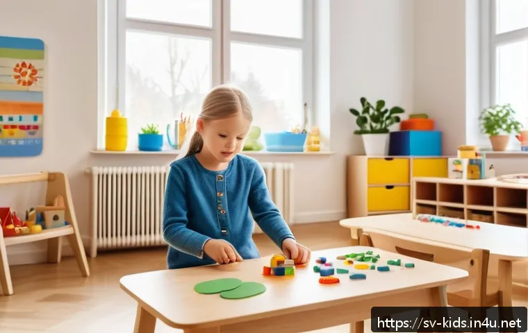 유아교육지도사 채용과정에서 자주 묻는 질문 - A warm and inviting preschool classroom scene in Sweden, showing a diverse group of young children a...