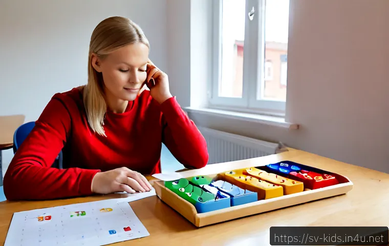 유아교육지도사 실기시험 대비 시간 관리법 - Photorealistic Swedish preschool teacher candidate practicing time management for a practical teachi...